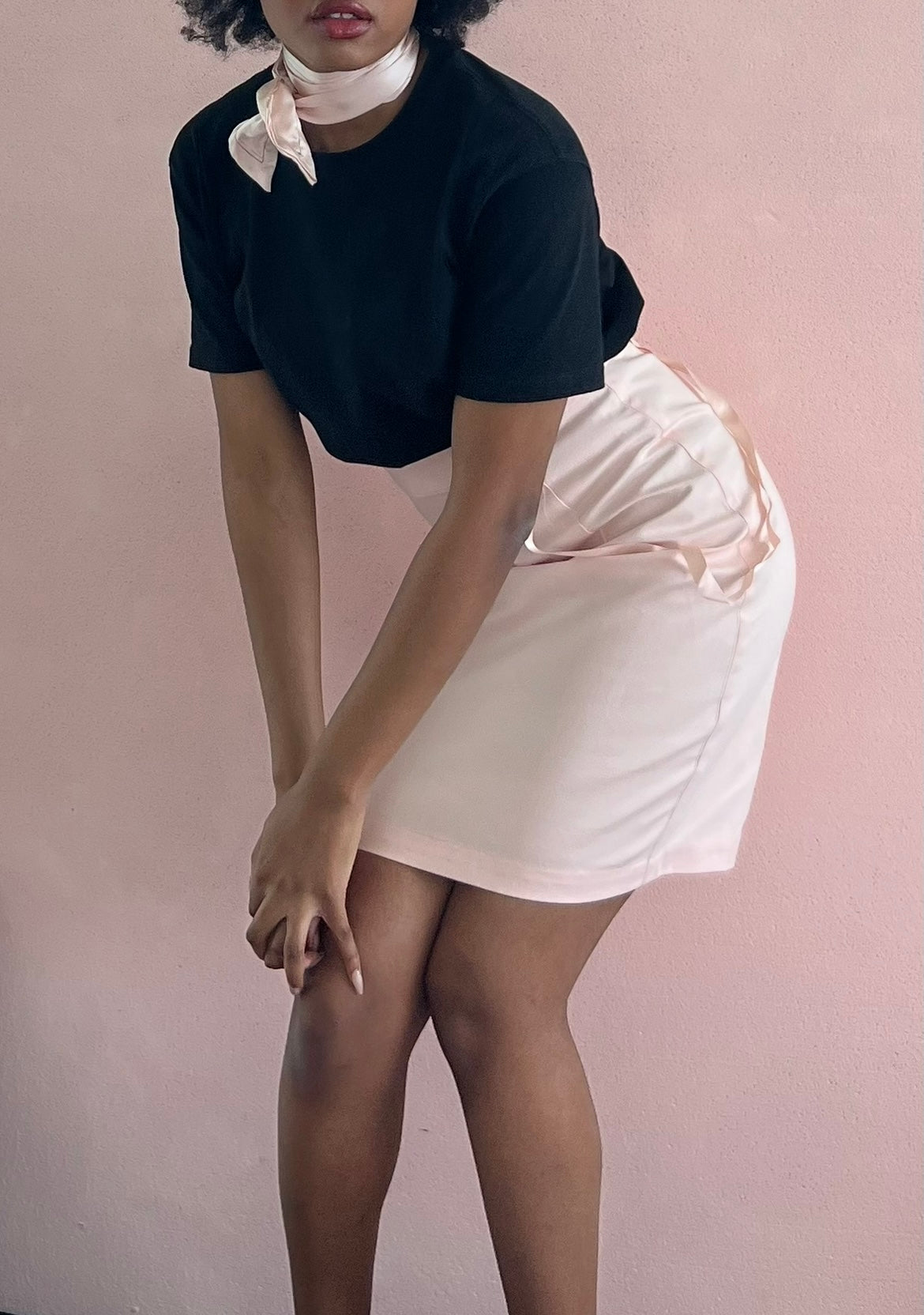 Silk Neck Scarf - Pink